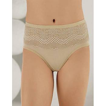 6 l� Paket �ahinler Bayan Dantelli Likral� Bato K�lot Slip B3092