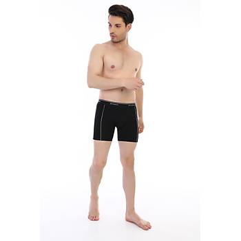 6 Adet �ift Kaplan Erkek Elastanl� Biyeli Boxer 855
