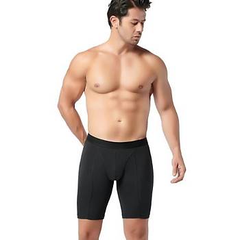 6 Adet G�m�� Erkek Likral� Uzun Boxer 4074