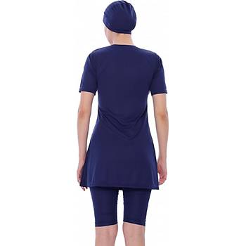 Argisa Bayan K�sa Kollu Taytl� Yar� Kapal� Tesett�r Mayo 7832