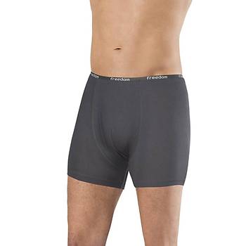 6 Adet An�t Erkek Bambu D�z Renk Boxer 1275
