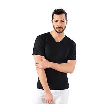 6 Adet Lx Drm Erkek Penye Ksa Kollu V Yaka Fanila Atlet 203