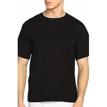 6 Adet Mevsim Erkek B�y�k Beden Renkli S�f�r Yaka Fanila 34304