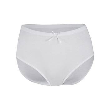 6 Adet Yldz Bayan Modal Ribana Yksek Bel Klot Beyaz 3805