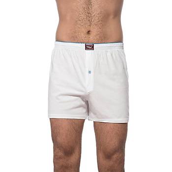 6 Adet �zkan Erkek Pamuklu �ardonlu D�z Renk Boxer 0041