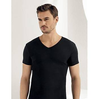 6 Adet �ahinler Erkek Ribana V Yaka K�sa Kollu Fanila Atlet E028