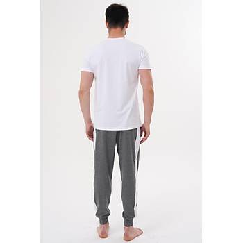 Mecit 4000 Erkek Beyaz Fme Byk Beden Pijama Takm