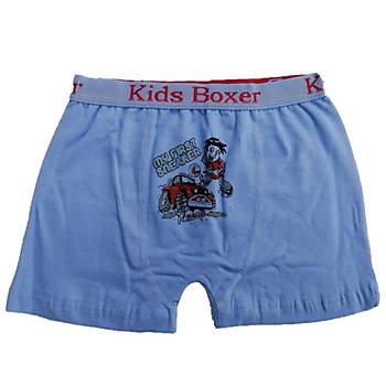 12 li Paket Sedef Yldz Erkek ocuk Likral Boxer 1089