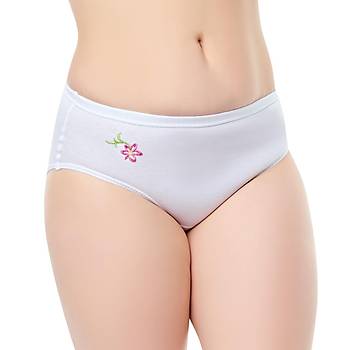12 li Paket Seher Yldz Bayan Pamuklu Bayan Klot Beyaz