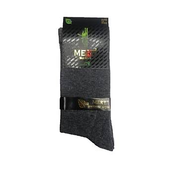 12 li Paket Mert Erkek Bambu orap Kark Renk