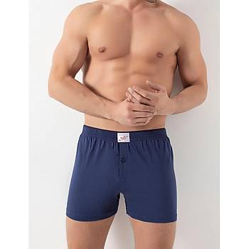 6 Adet Donex Erkek Pamuklu D�z Renk Penye Boxer 2303