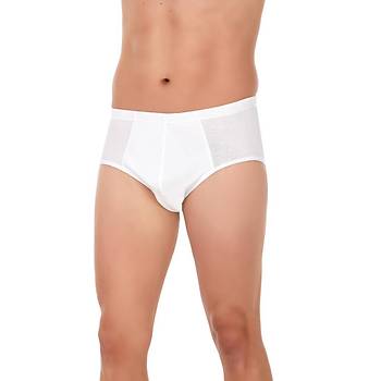 6 l� Paket Y�ld�z Erkek S�per �nce Slip K�lot Beyaz 118