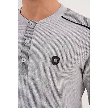 Mecit 2998 Gri Selanik Kuma� K��l�k Erkek Pijama Tak�m�