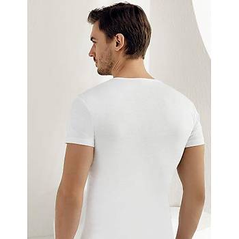 6 Adet �ahinler Erkek Ribana V Yaka K�sa Kollu Fanila Atlet E026