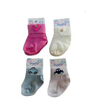 12 �ift Yeni Do�an S�sl� Bebek �orab� K�z Bebek �orab�