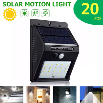 20 Ledli Hareket Sens�rl� D�� Mekan Solar Lamba