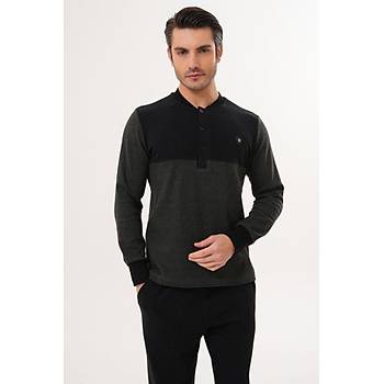 Mecit 2999 Ye�il-Siyah Selanik Kuma� K��l�k Erkek Pijama Tak�m�
