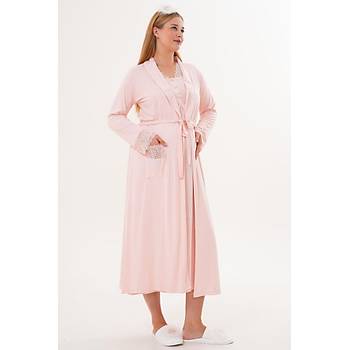 Mecit 6332 Bayan Pudra Sabahl�k Gecelik Pijama Hamile Lohusa Set
