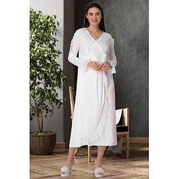 Mecit 5522 Ekru Lohusa Gecelik