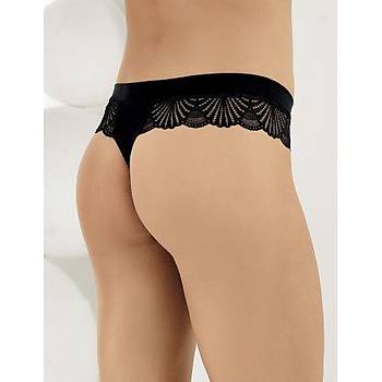 6 l� Paket �ahinler Bayan Dantelli Likral� Tanga K�lot B3088