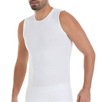 6 Adet Y�ld�z Erkek Modal S�f�r Kol Fanila Atlet Beyaz 75