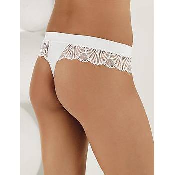 6 l� Paket �ahinler Bayan Dantelli Likral� Tanga K�lot B3088