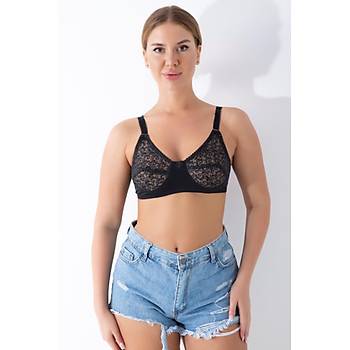 Sistina Bayan Siyah Dantelli Toparlayc Styen 506