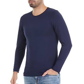 6 Adet Y�ld�z Erkek Modal Uzun Kollu Fanila Atlet Lacivert 387