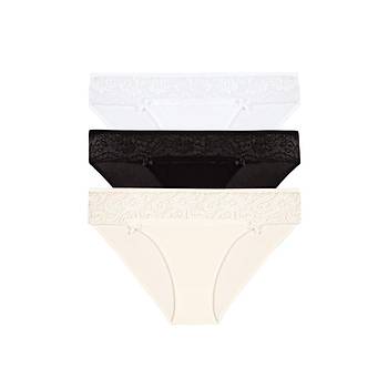 3 l Paket ahin Bayan Dantelli Likral Bikini Klot 30623