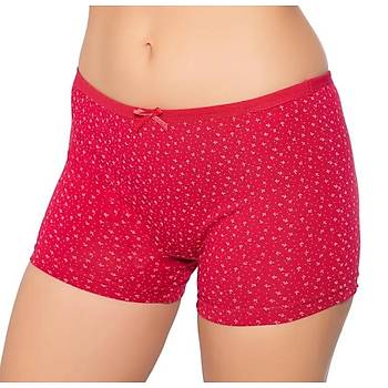 12 Adet Gm Bayan Desenli Likral Empirme ort Boxer 3098