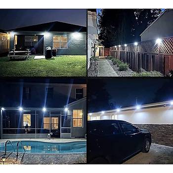 100 Led D�� Mekan Solar Ayd�nlatma Lamba Hareket Sens�rl�