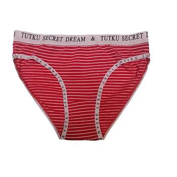 6 Adet Tutku Bayan Bikini Klot Siyah Mavi Krmz B001
