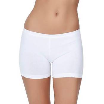 3 Adet ift Kaplan Bayan Elastanl Ksa ort Boxer 627