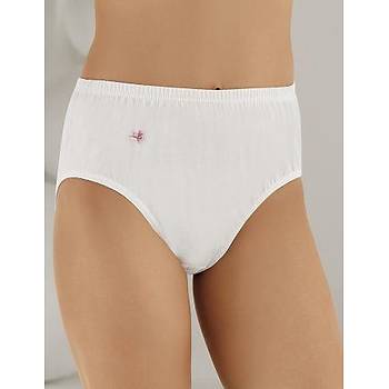 6 l� Paket �ahinler Bayan Pamuklu Penye K�lot Beyaz B018