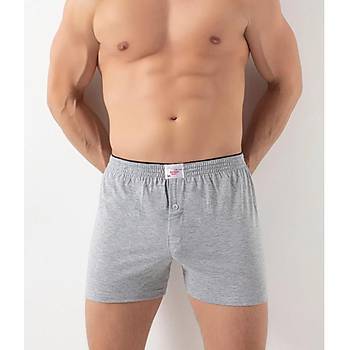 6 Adet Donex Erkek Pamuklu D�z Renk Penye Boxer 2303