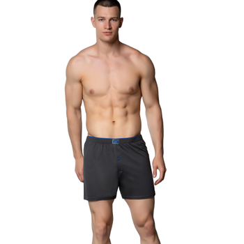 6 l� Paket G�m�� Erkek Penye Boxer D�z Renk Pamuklu Erkek Boxer 4020