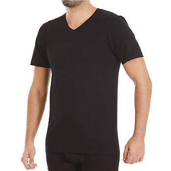 6 Adet Y�ld�z Erkek S�prem V Yaka K�sa Kollu Fanila Atlet 53