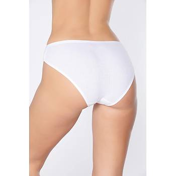12 Adet Tutku Elit Bayan Bambu Derbi Bikini K�lot Kar���k Renk 2709