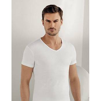 6 Adet �ahinler Erkek Ribana V Yaka K�sa Kollu Fanila Atlet E026