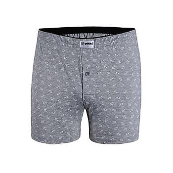 3 Adet Yldz Erkek Tama Lastik Desenli Penye Boxer Short 43