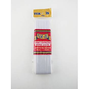Teki 2 No Lastik Yass Lastik 10 Metre Beyaz