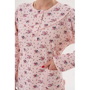 Mecit 6314 Pudra Kad�n B�y�k Beden Pijama Tak�m�