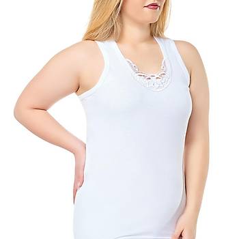 6 Adet Seher Y�ld�z� Bayan B�y�k Beden G�p�rl� Geni� Ask�l� Atlet 0012