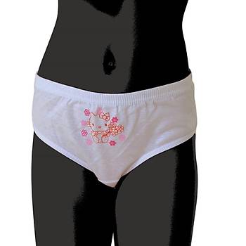 6 l� Paket �zlem K�z �ocuk Ribana K�lot Beyaz 205