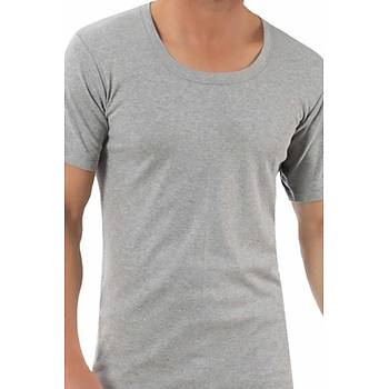 6 Adet Mevsim Erkek B�y�k Beden Renkli Bisiklet Yaka Fanila 34306