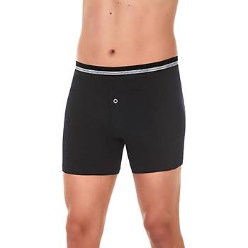 6 Adet Yldz Erkek Likral Uzun Boxer Short Siyah 111