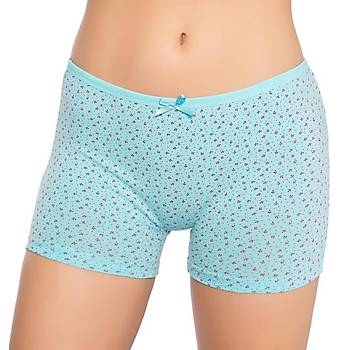 12 Adet Gm Bayan Desenli Likral Empirme ort Boxer 3098