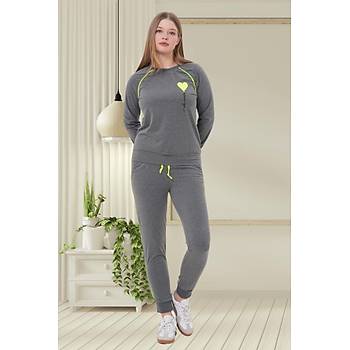 Mecit 6200 Bayan Fme Spor Uzun Kollu Pijama Takm