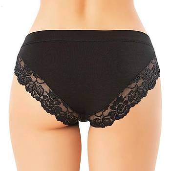 6 Adet Kota Bayan Modal Kenar Dantelli Bikini Klot 5106 