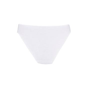 6 Adet Yldz Bayan Bambu z Yapmaz Bikini Klot Beyaz 3960